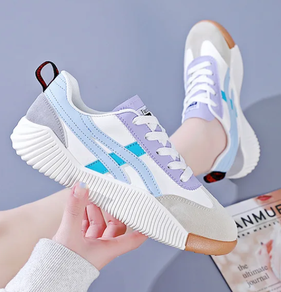 スタイリッシュなフットサポート付きレディースカジュアルシューズ