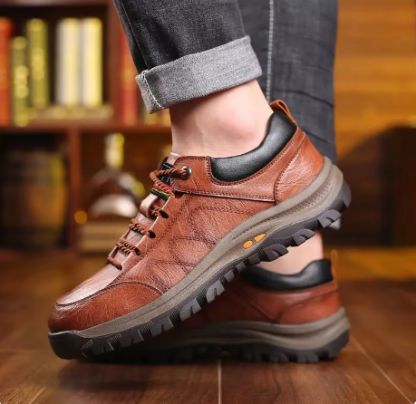 カジュアルな痛みフリーレザーメンズシューズ