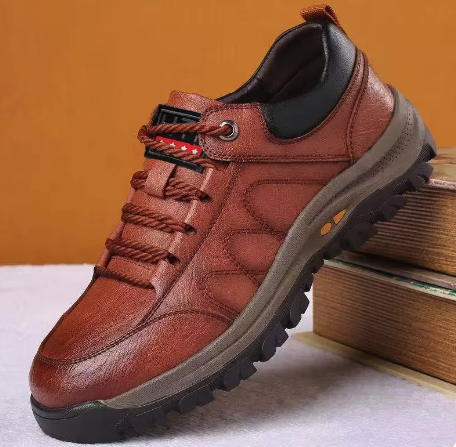 カジュアルな痛みフリーレザーメンズシューズ