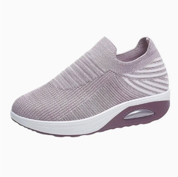 靴ひもなしの痛みフリーレディーススニーカー