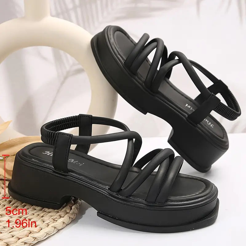 スタイリッシュな高底整形外科サンダル